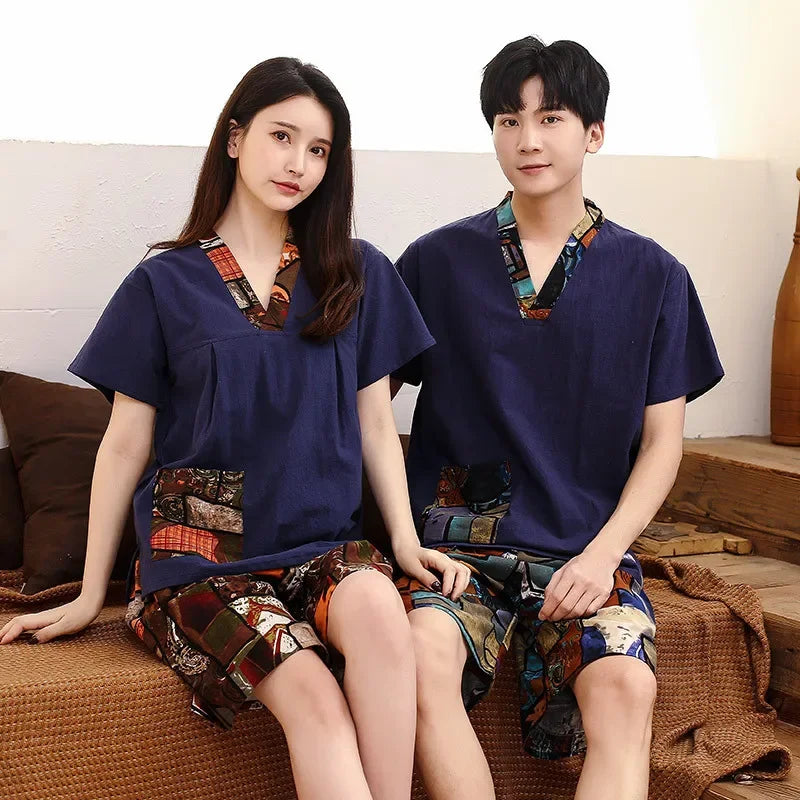 Ensemble sauna Coréen Coton Homme et Femme