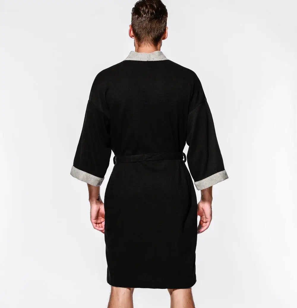 Peignoir Coton/Polyester Gaufré Printemps/Été Homme et Femme