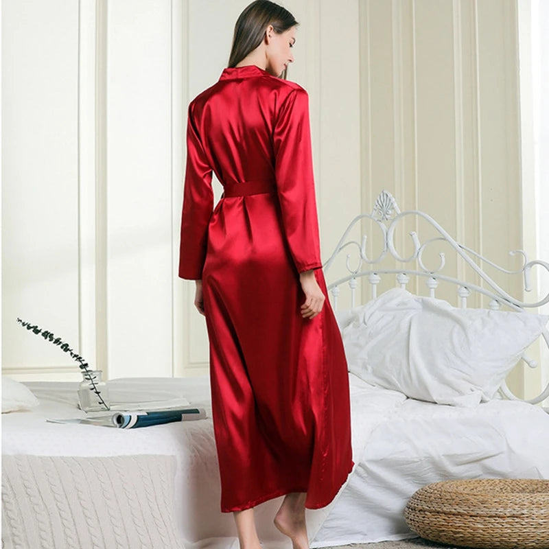 Peignoir et nuisette Imitation Soie Femme