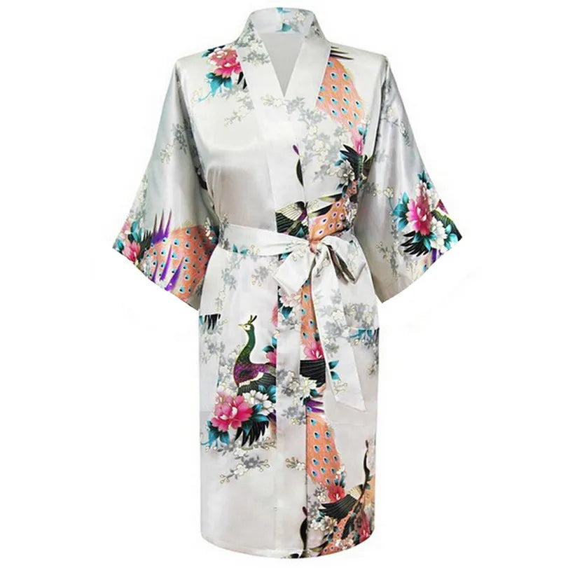 Kimono court Satin Polyester Femme