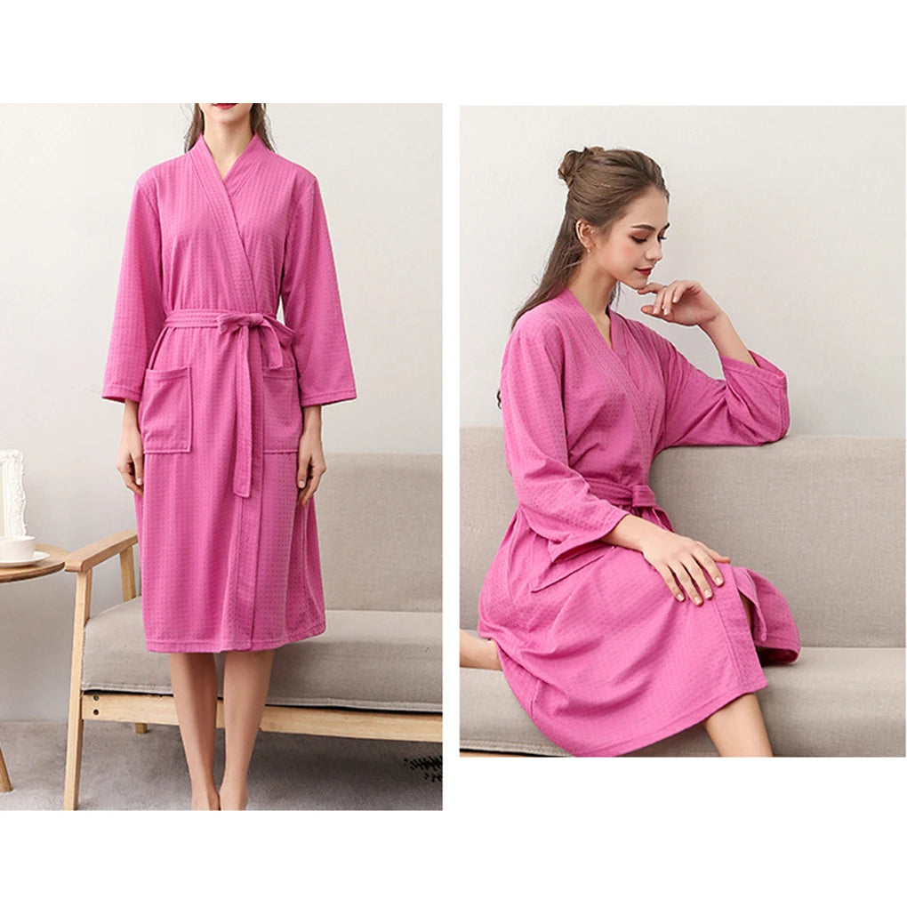 Peignoir de Bain gaufré Polyester Femme