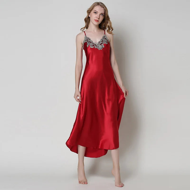 Peignoir et nuisette Imitation Soie Femme