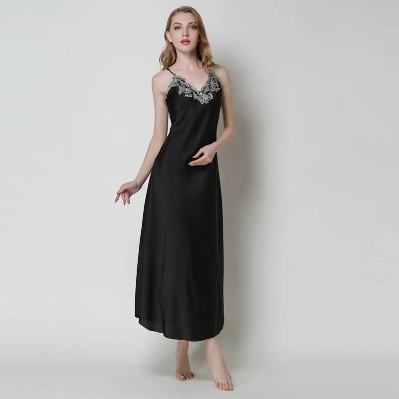 Peignoir et nuisette Imitation Soie Femme