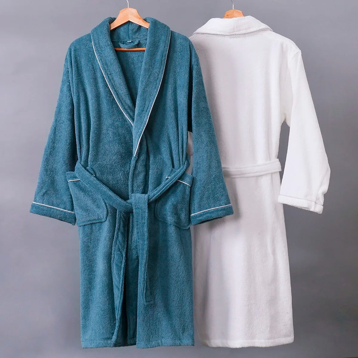 Peignoir de Bain Coton éponge/Polyester Homme et Femme