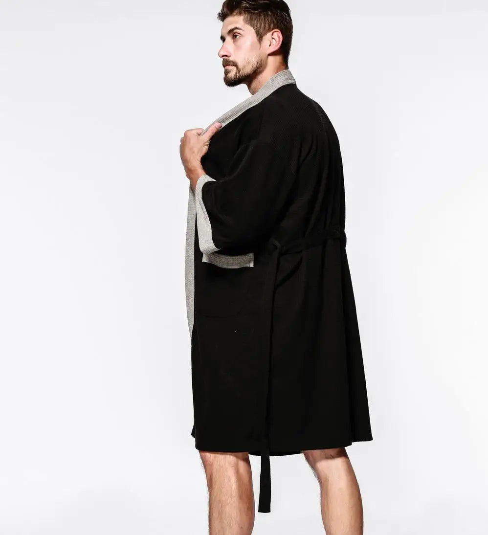 Peignoir Coton/Polyester Gaufré Printemps/Été Homme et Femme