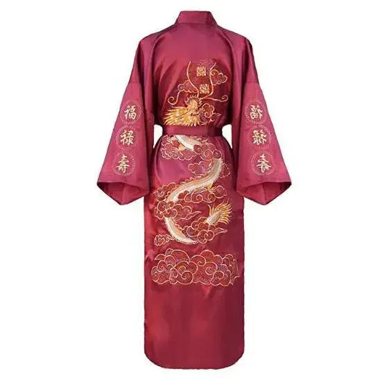 Kimono Dragon Polyester Homme