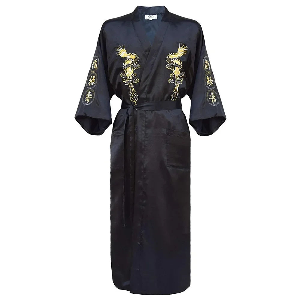 Kimono Dragon Polyester Homme