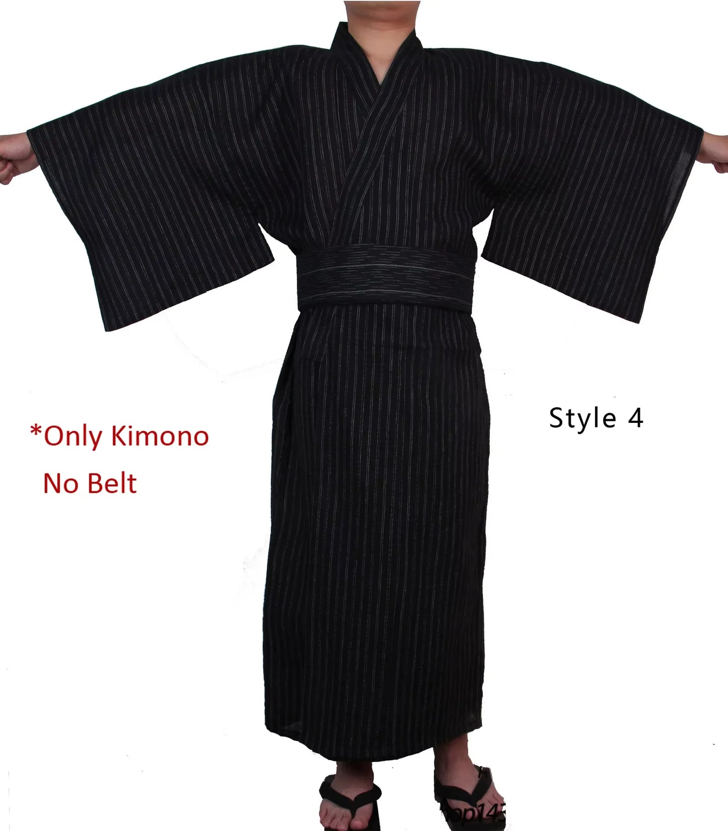 Kimono Japonais coton sans ceinture Homme