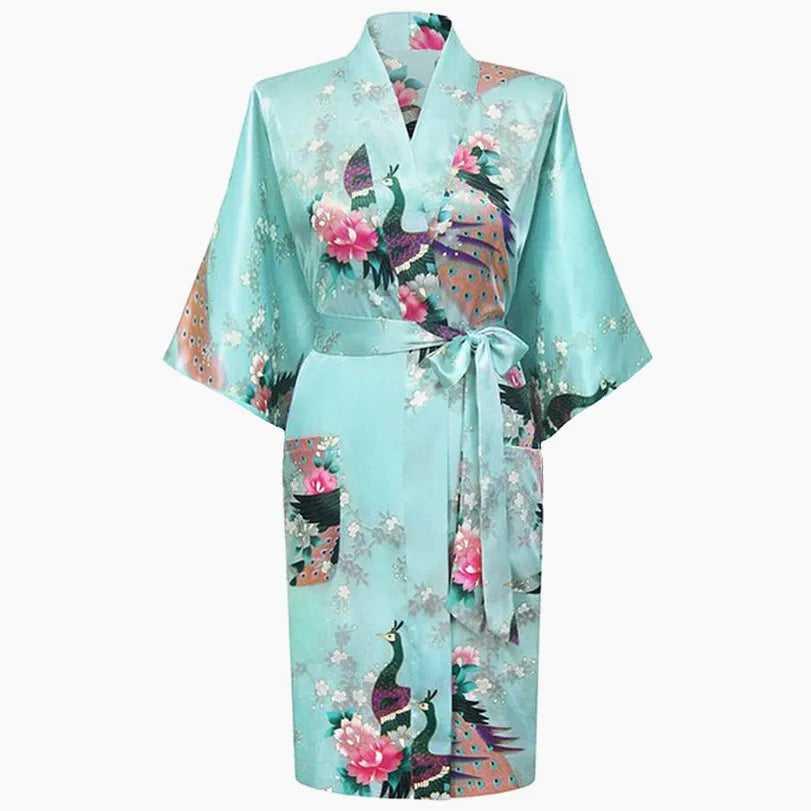 Kimono court Satin Polyester Femme