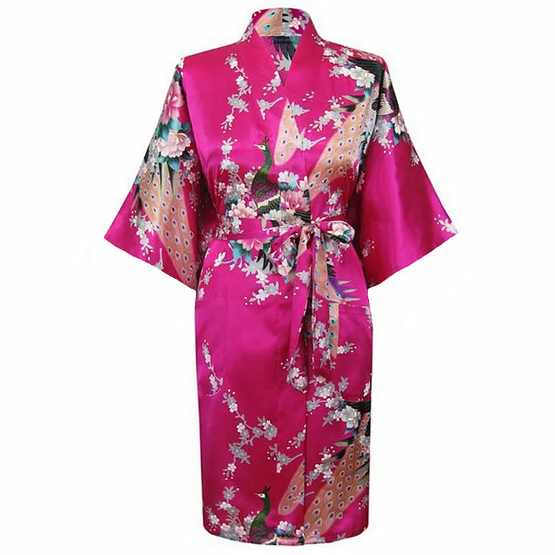 Kimono court Satin Polyester Femme
