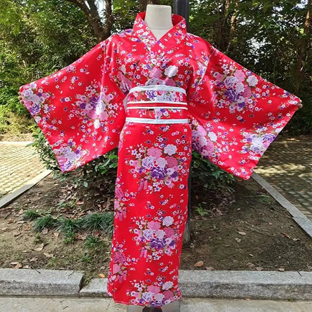 Kimono traditionnel Japonais Femme Coton/Polyester