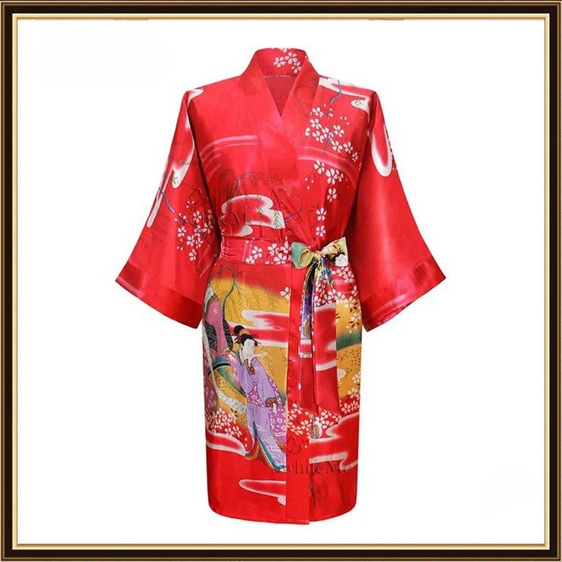 Kimono Satin Rayon Femme