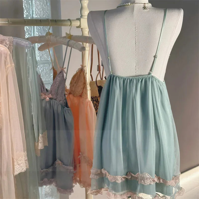 Nuisette sexy satin Polyester Femme