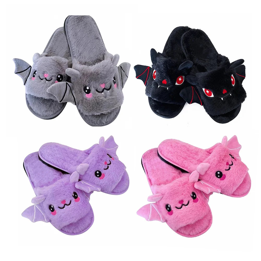 Pantoufle Coton/Polyester Chauve Souris Halloween