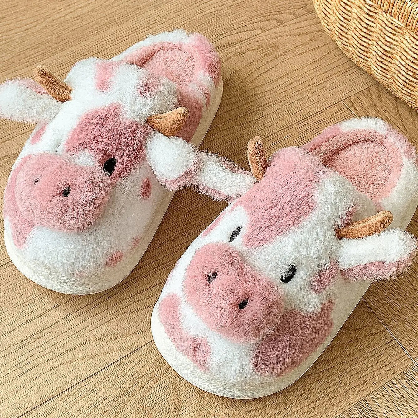 Pantoufle Coton Vache et Chat collection
