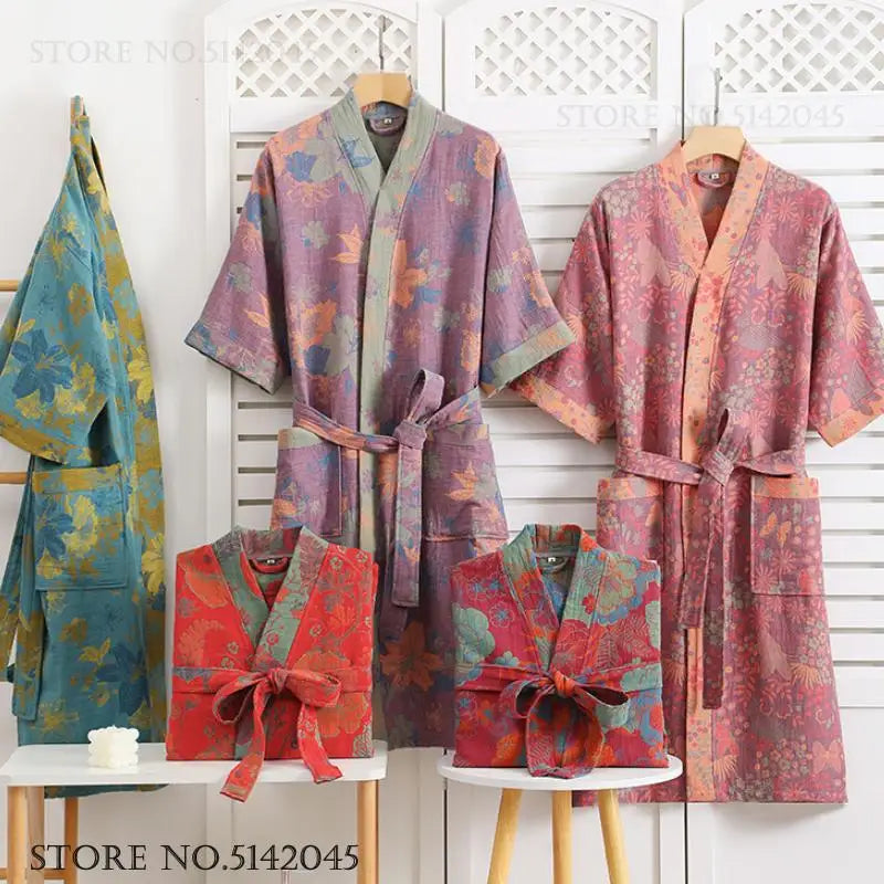 Peignoir 100% coton unisexe