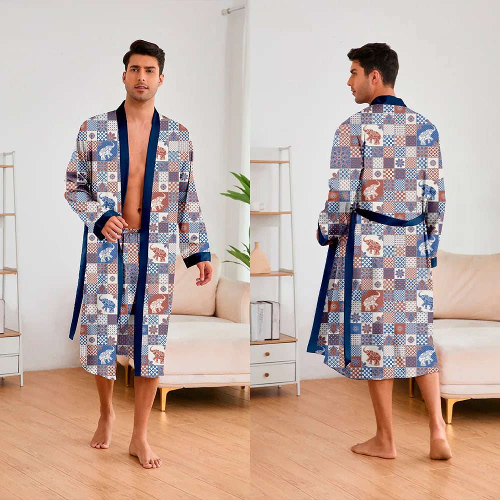 Peignoir 2 Pièces Polyester/Rayon Homme