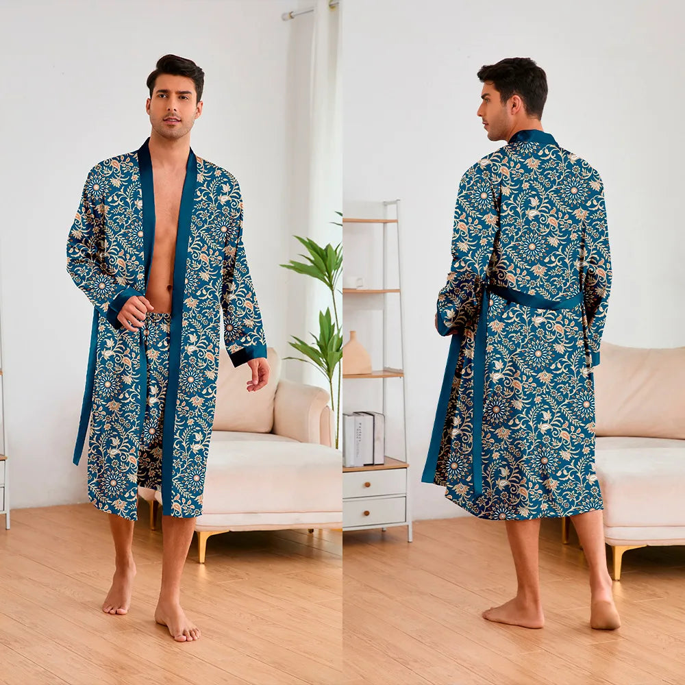 Peignoir 2 Pièces Polyester/Rayon Homme