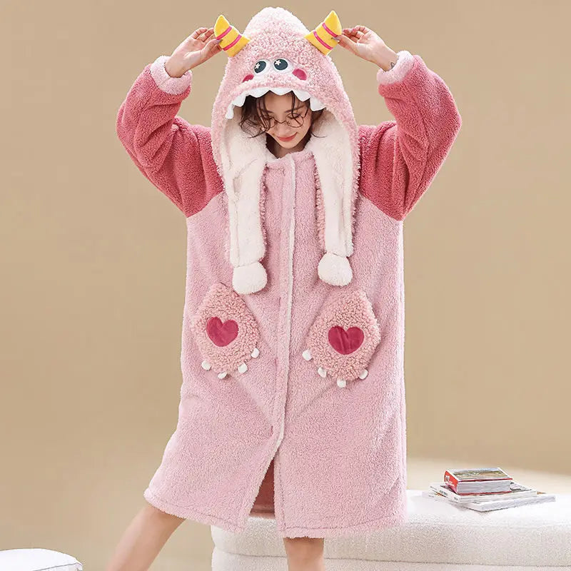 Peignoir Animaux Flanelle