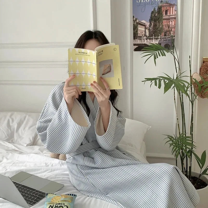 Peignoir Chaud Style Coréen Femme