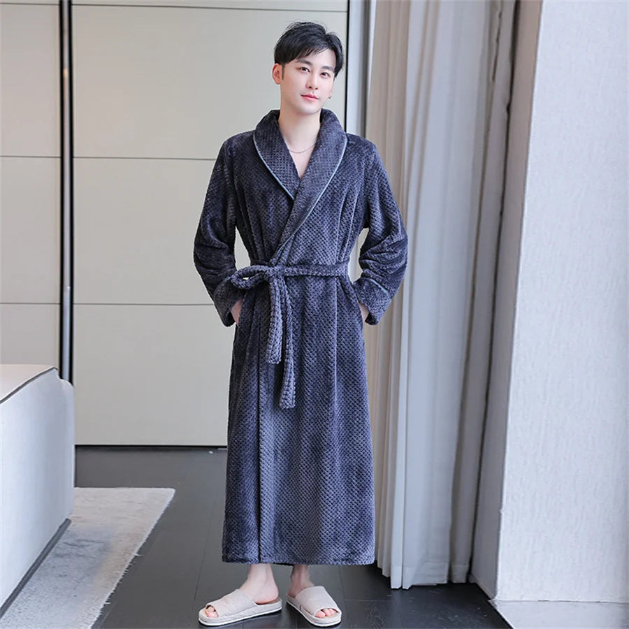 Peignoir Doux Flanelle Homme