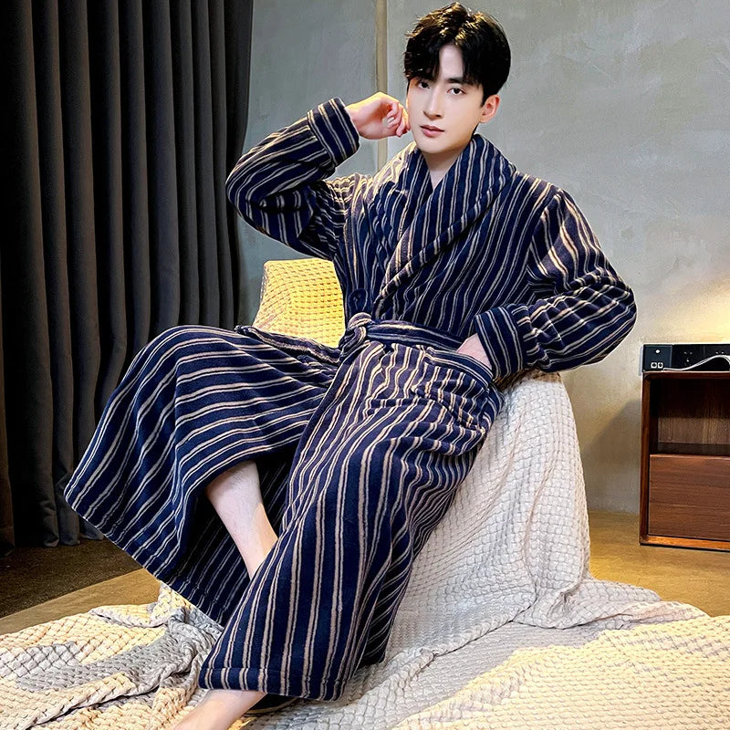 Peignoir Flanelle Polyester Homme