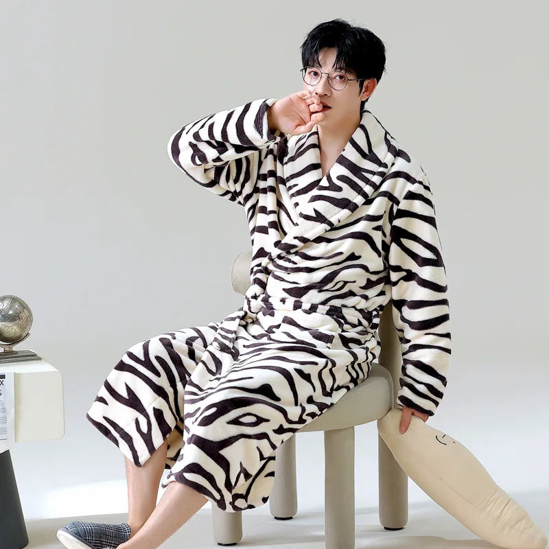 Peignoir Flanelle Polyester Homme