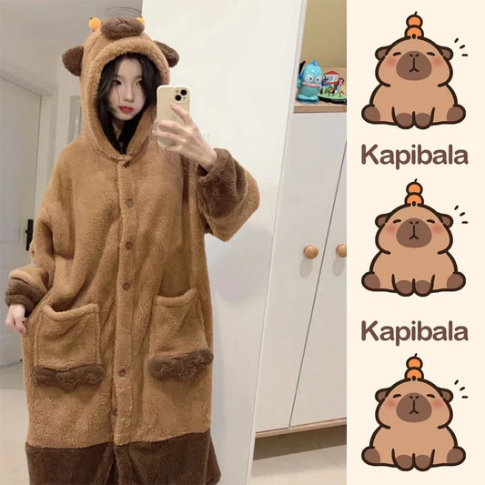 Peignoir Polaire capybara Femme