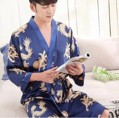 Peignoir Satin Homme