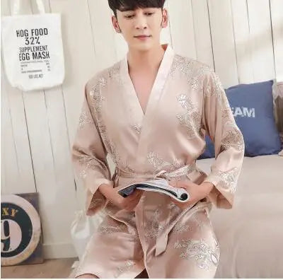 Peignoir Satin Homme