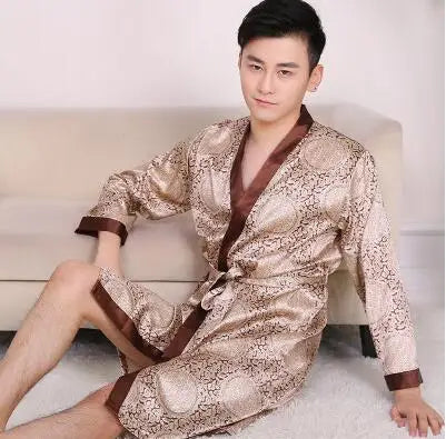Peignoir Satin Homme