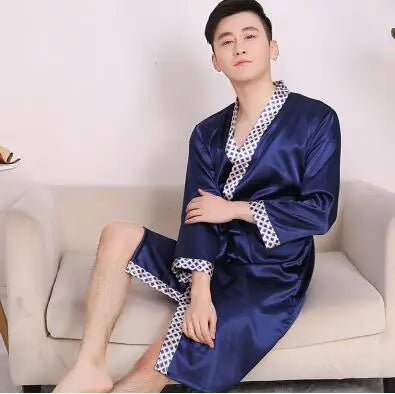 Peignoir Satin Homme