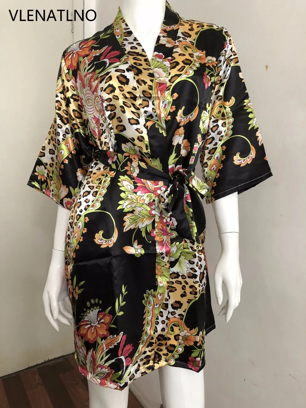 Peignoir court Satin Rayon/Polyester Femme