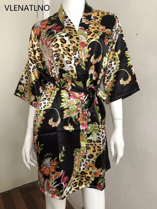 Peignoir court Satin Rayon/Polyester Femme