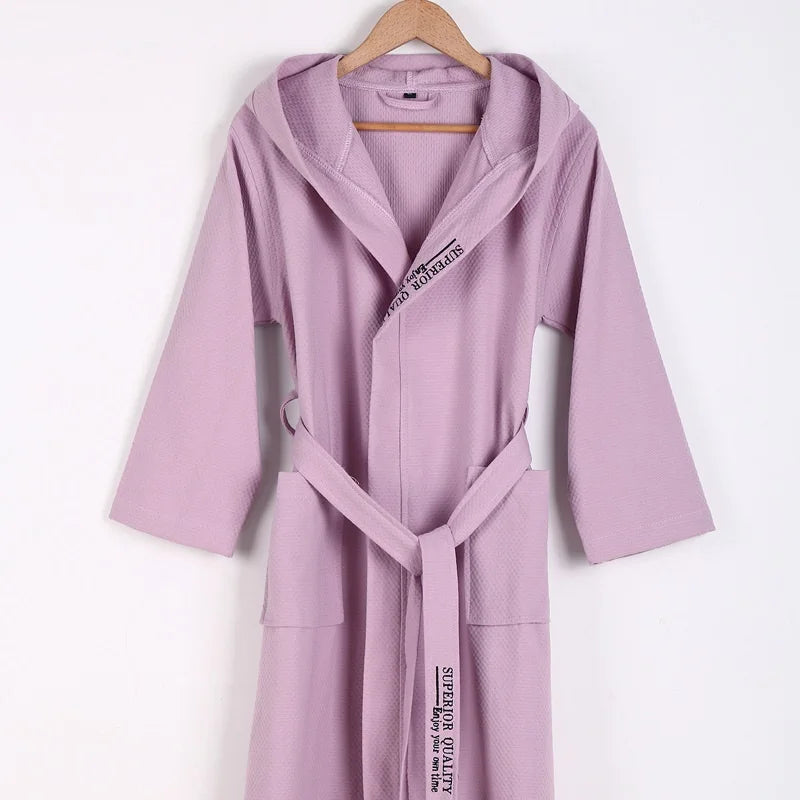 Peignoir de Bain Coton Gaufré Unisexe
