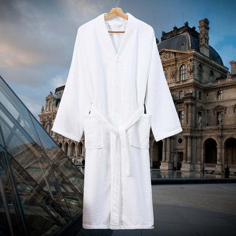 Peignoir de Bain Polyester gaufré avec ou sans capuche Unisexe