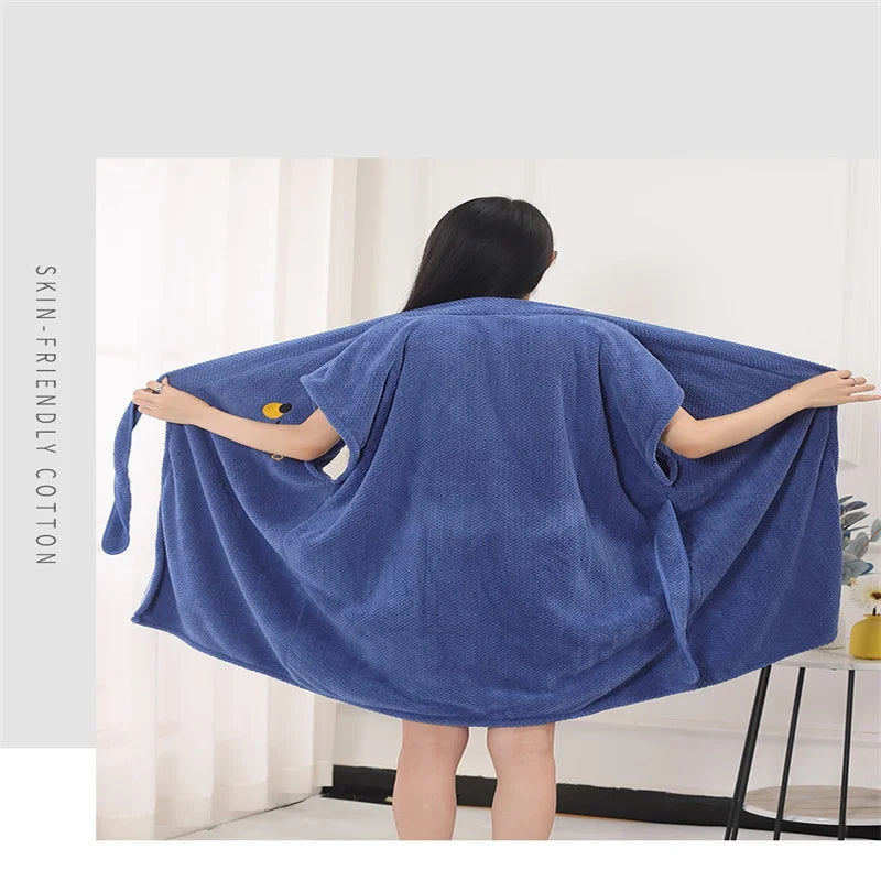 Peignoir de Bain Velours Absorbant Femme