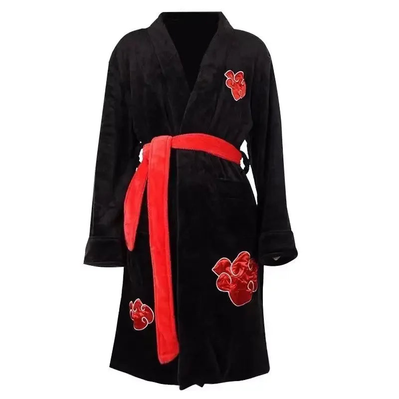Peignoir de bain Akatsuki Itachi Uchiha en Flanelle