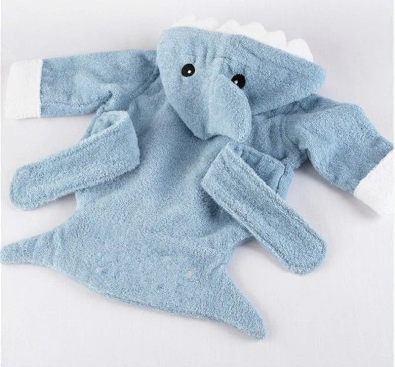 Peignoir de bain animaux pour Bébé en Flanelle de Coton Premium