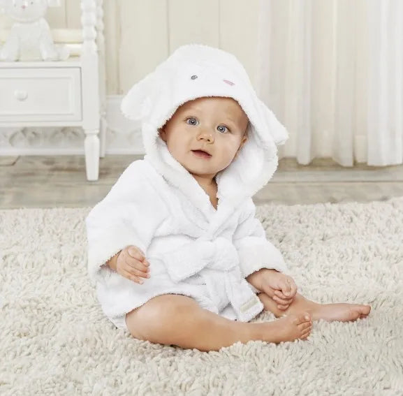 Peignoir de bain animaux pour Bébé en Flanelle de Coton Premium