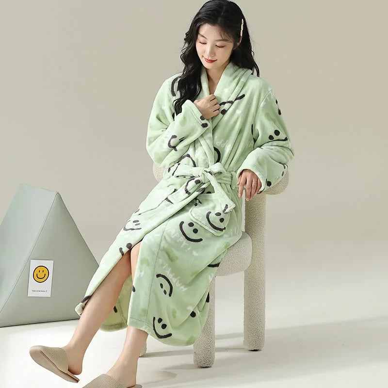 Peignoir flanelle polyester femme