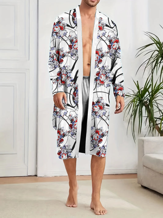 Peignoir imprimé Polyester Homme