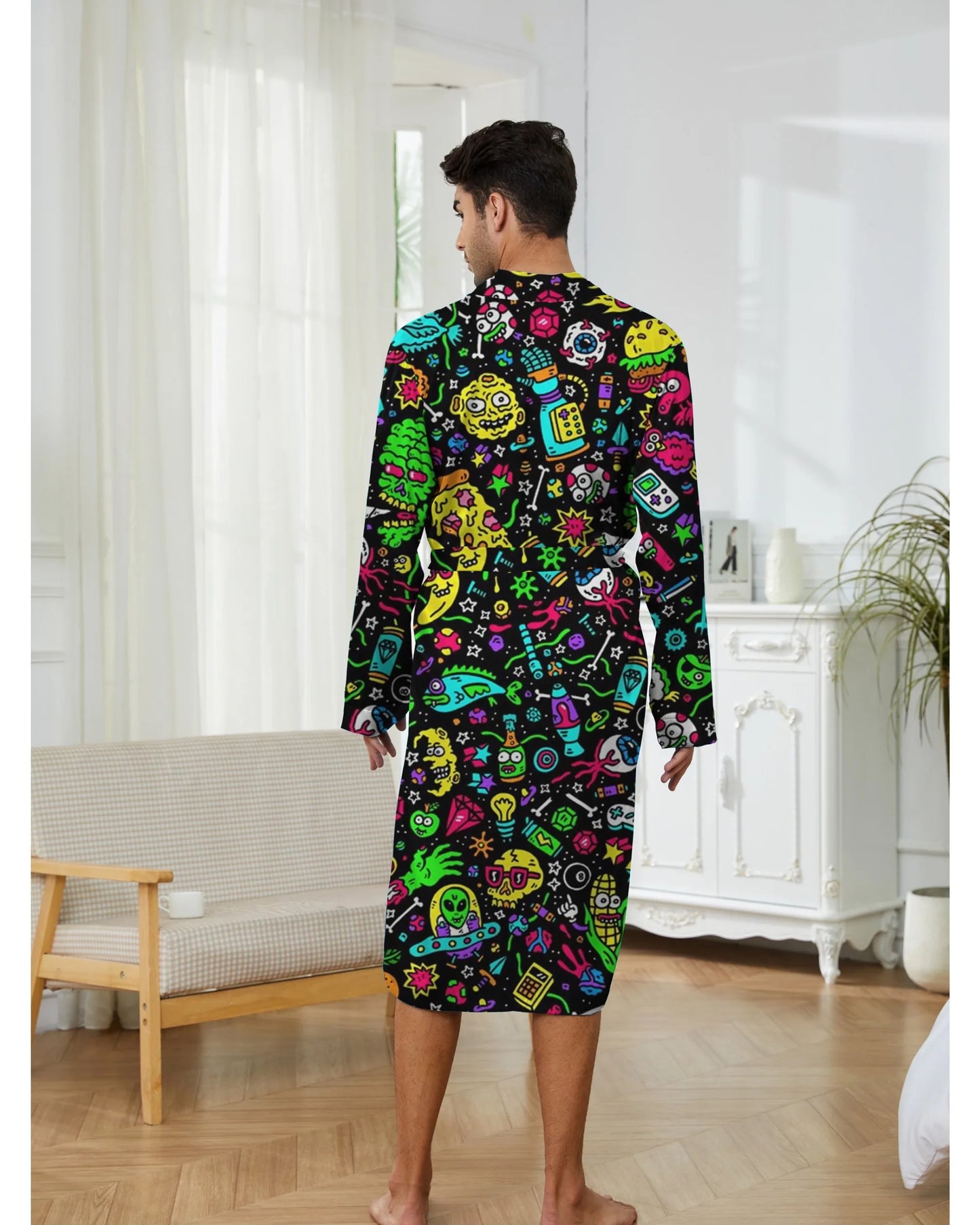 Peignoir imprimé tag 2 Polyester Homme