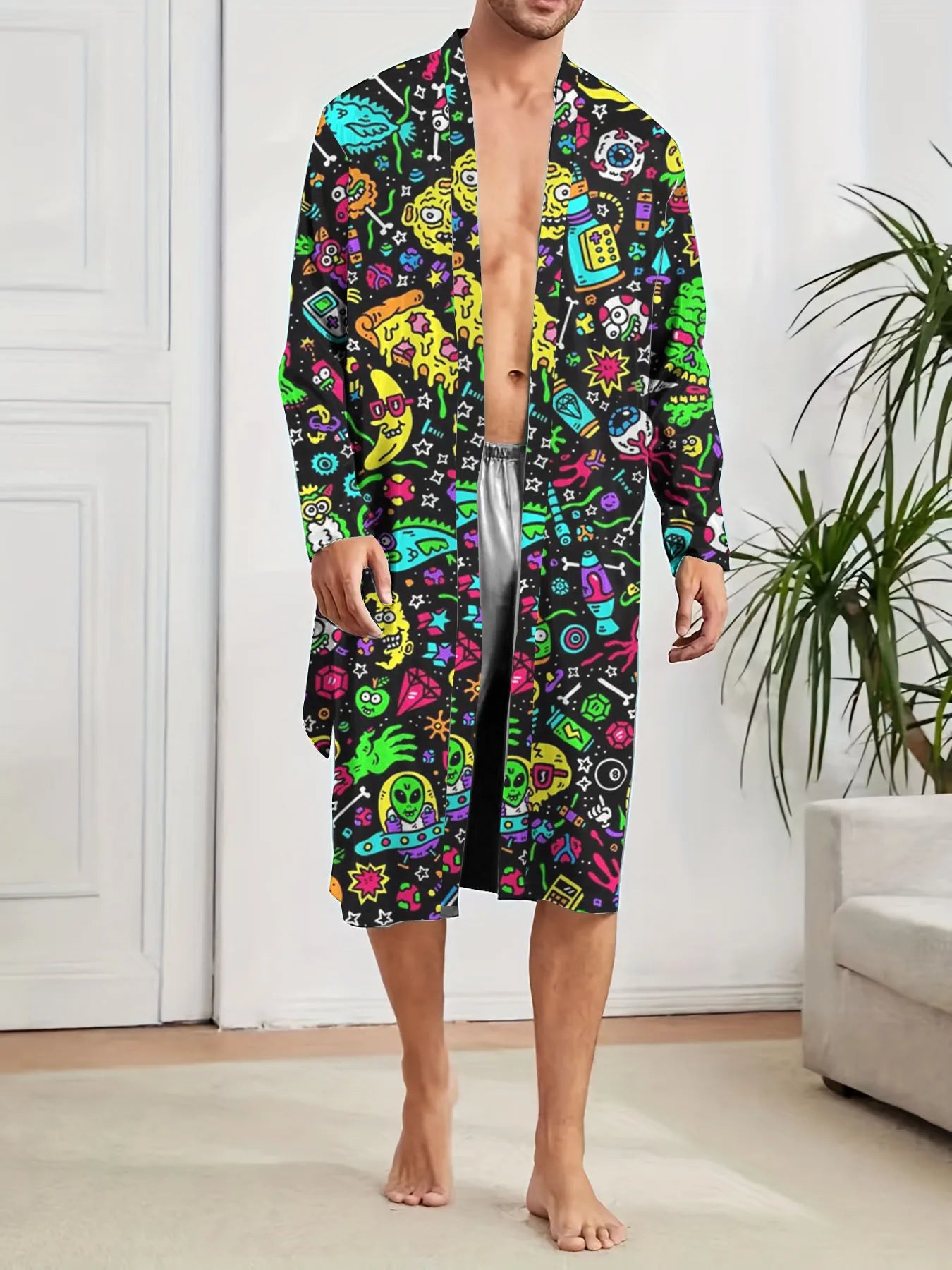 Peignoir imprimé tag 2 Polyester Homme