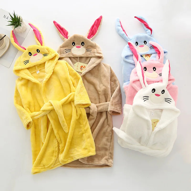 Peignoir lapin pour bébé et enfant