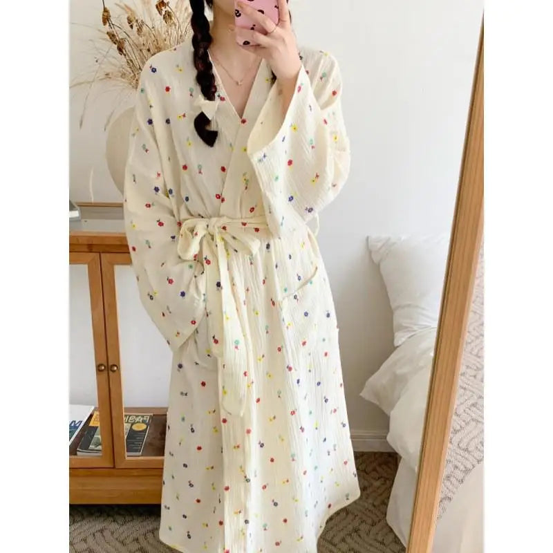 Peignoir printemps/automne Coton Femme