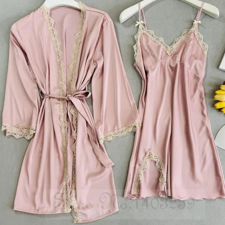 Peignoir/Nuisette sexy Satin Polyester Femme