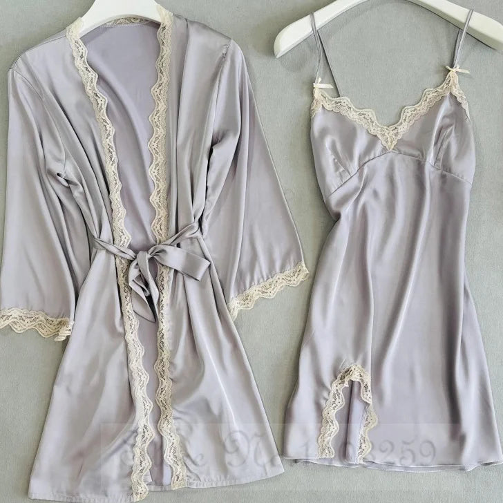 Peignoir/Nuisette sexy Satin Polyester Femme