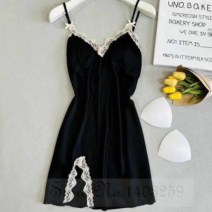 Peignoir/Nuisette sexy Satin Polyester Femme