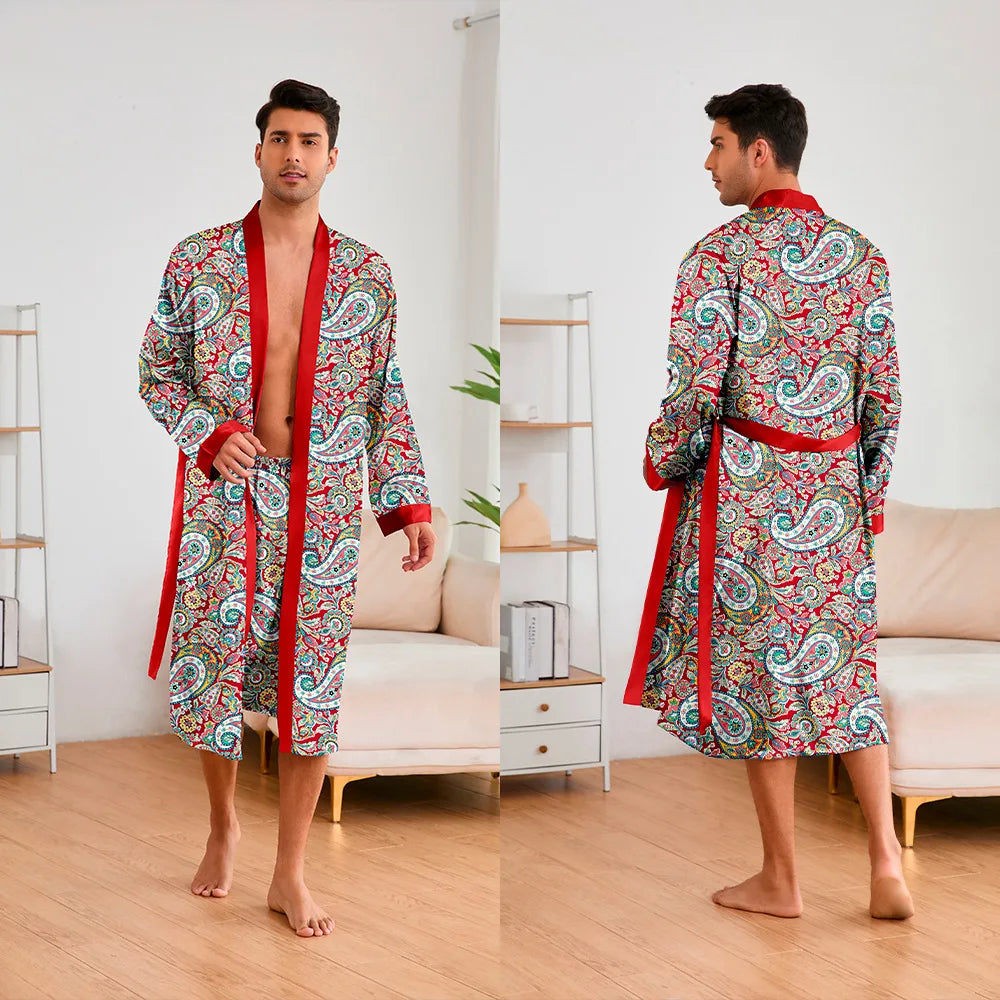 Peignoir 2 Pièces Polyester/Rayon Homme